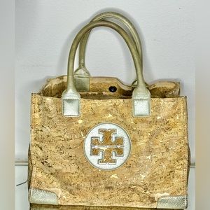 Tory Burch Cork + Gold Ella Tote